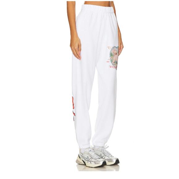 (XS) NWOT $105 Boy's Lie Straight Flush Sweatpants White - Picture 3 of 8